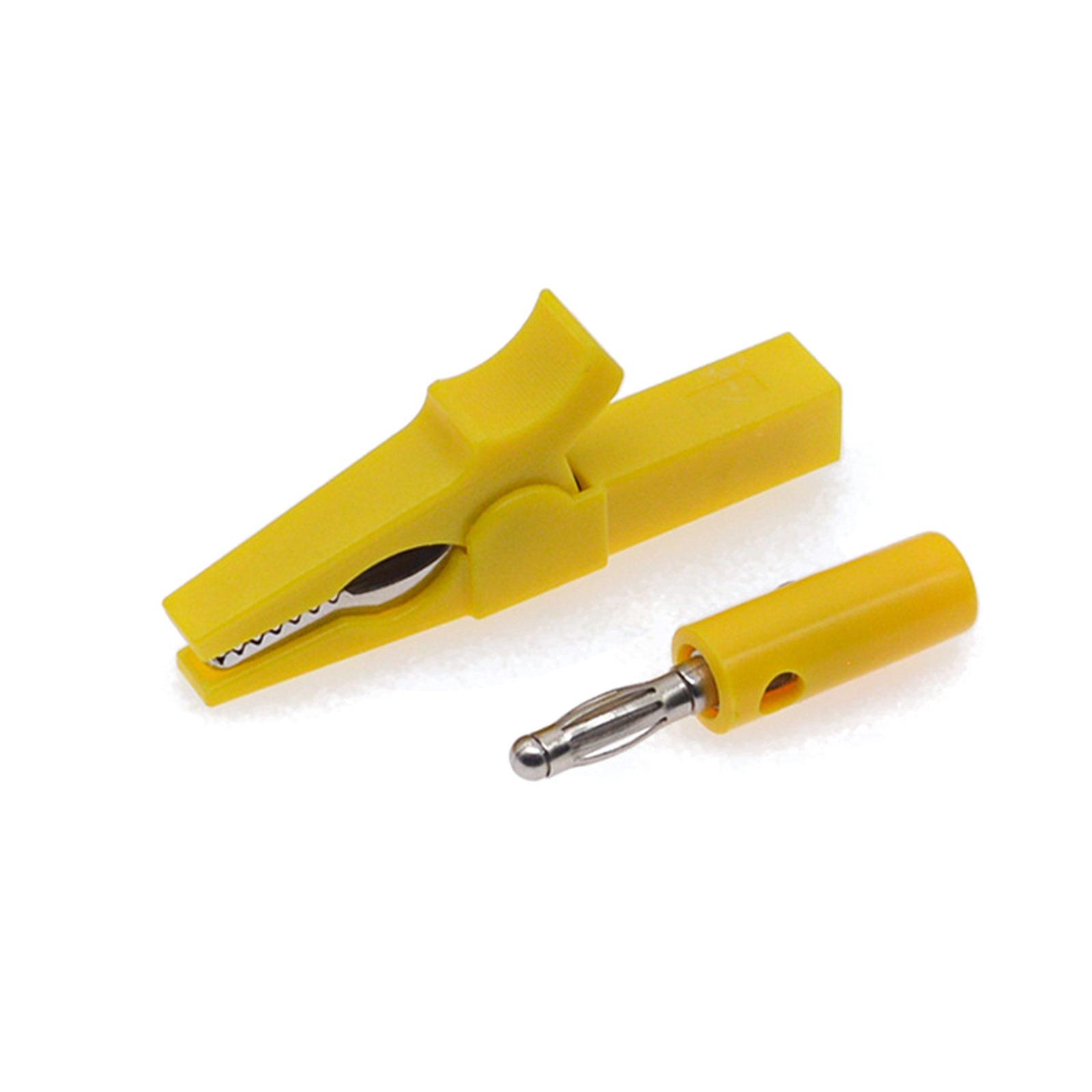 

Alligator Clip Banana Plug Test Probes Insulated Electric Clips 4mm Banana Plug Cable Clips for Electrical Testing