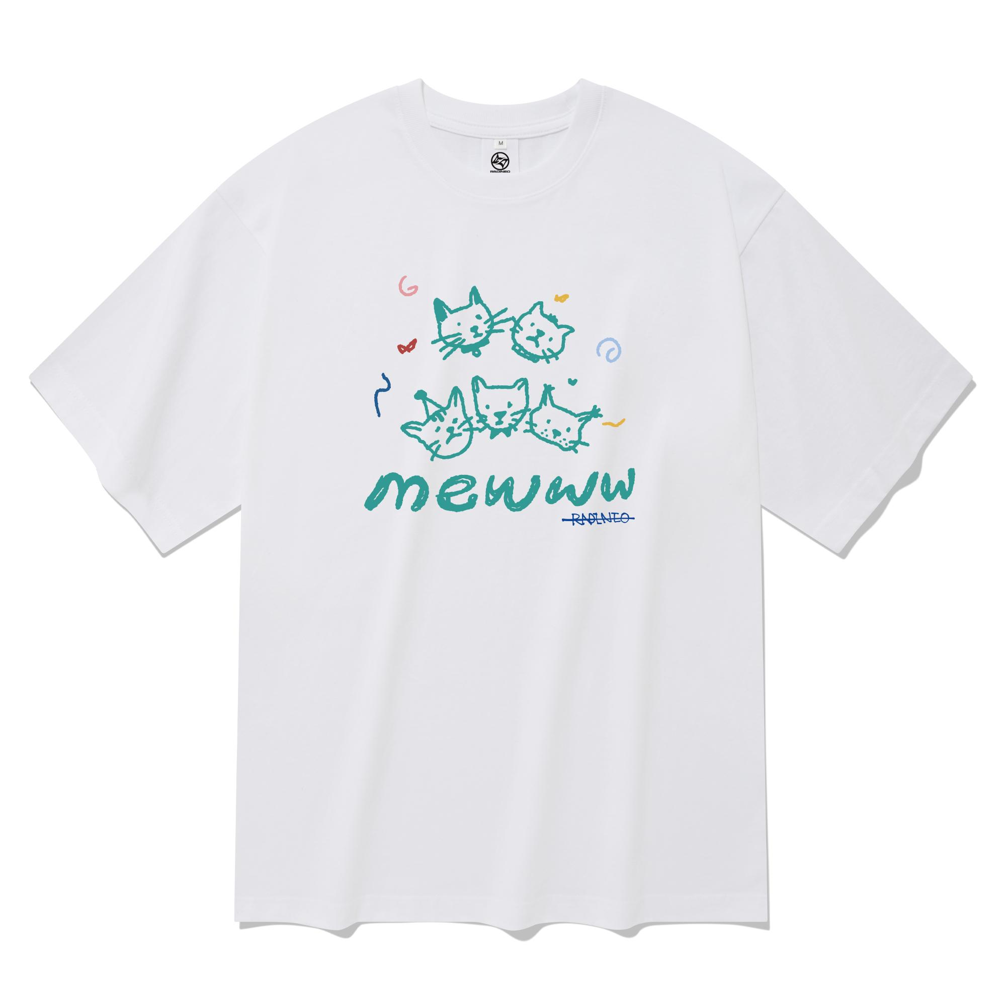 Radineo Mew Short-Sleeve T-Shirt White White (White)/S