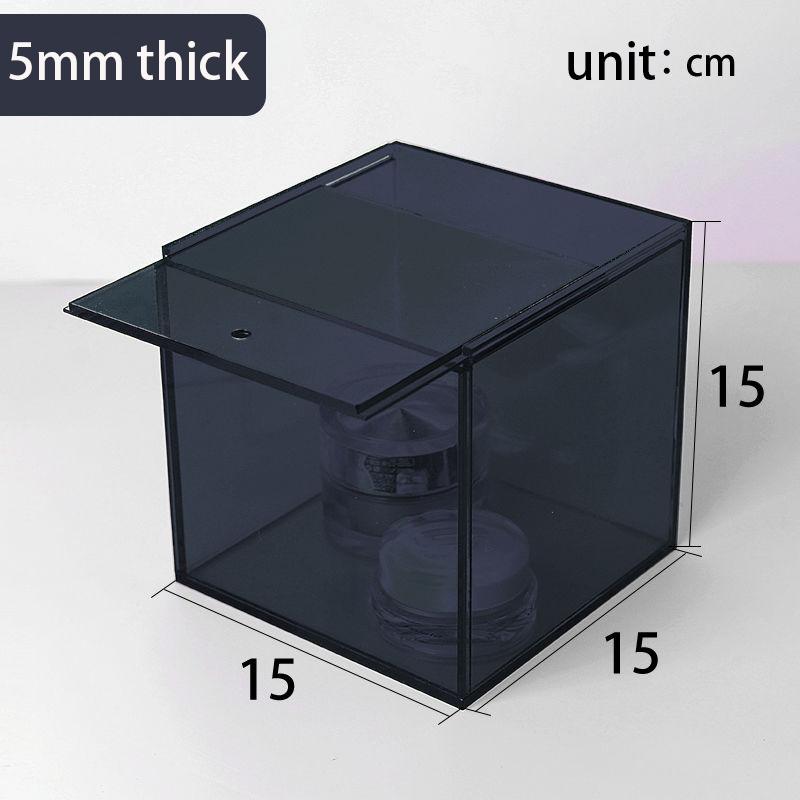 

Acrylic Storage Box With Lid For Cosmetics,Jewelry,Perfume,Coffee Capsule Desktop Cube Box For Collectibles,Treats Organizer
