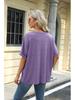 2024 Women's Spring/Summer Loose Solid Color Round Neck Short Sleeve T-Shirt