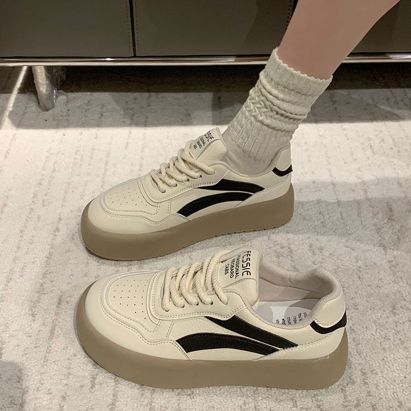 Color matching platform German training shoes women's spring new versatile casual sports board shoes ins