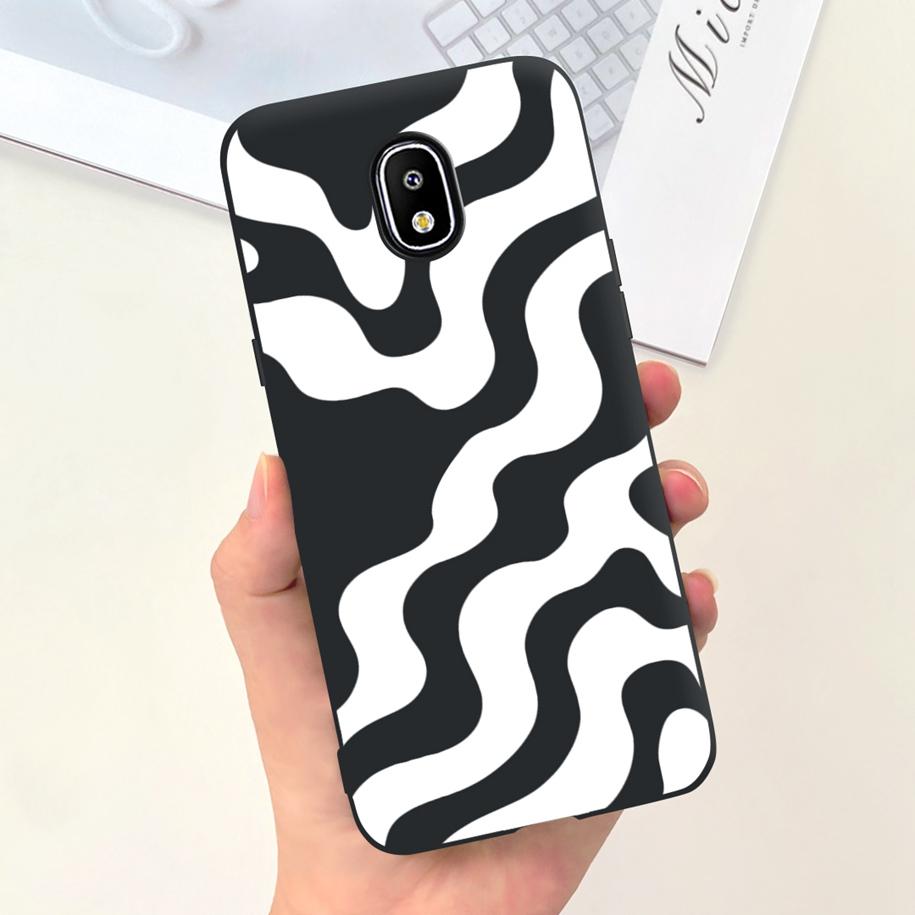 For Samsung Galaxy J7 J5 J3 2017 Case SM-J330F J530F J730F TPU Cover Fashion Pattern Soft Funda on Samsung J7 Pro 2017 Protector