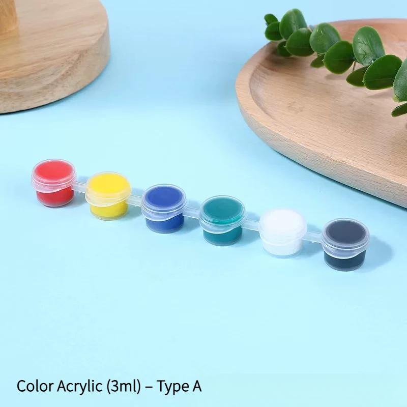 6-Color Acrylic Paint Bars for Kids | Non-Toxic, Formaldehyde-Free DIY Craft Paint forDolls & Art Projects
