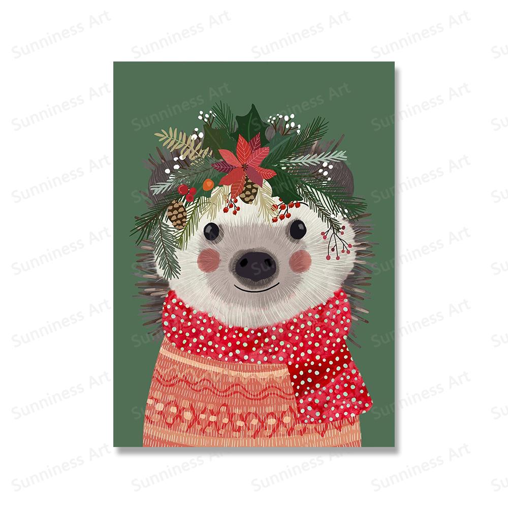 

Панда Тигр Лев Еж Медведь Детская Настенная Живопись Холст Картина Цветок Животные Плакаты И Принты Картины для Декора Детской Комнаты 21x30cm No Framed