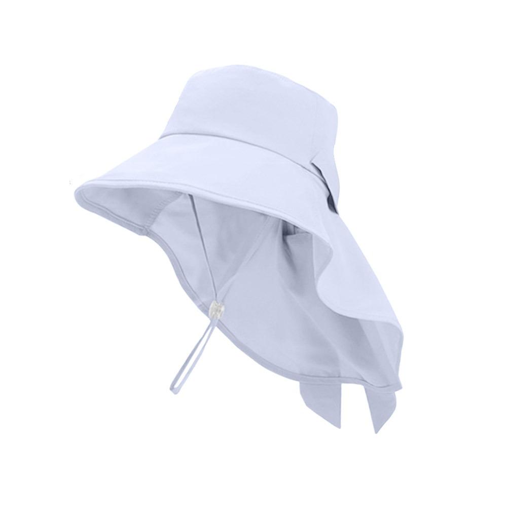 New Sun Protection Sun Hat Anti-UV Sunshade Wide Brim Agricultural Work Hat Foldable Neck Protection Shawl Cap Camping Hiking