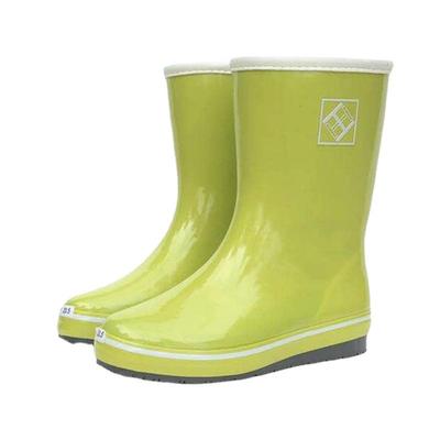 Women's Lightweight Mid-Tube Rubber Rain Boots - Fashionable, Soft, and Sweat-Absorbing for All Seasons.