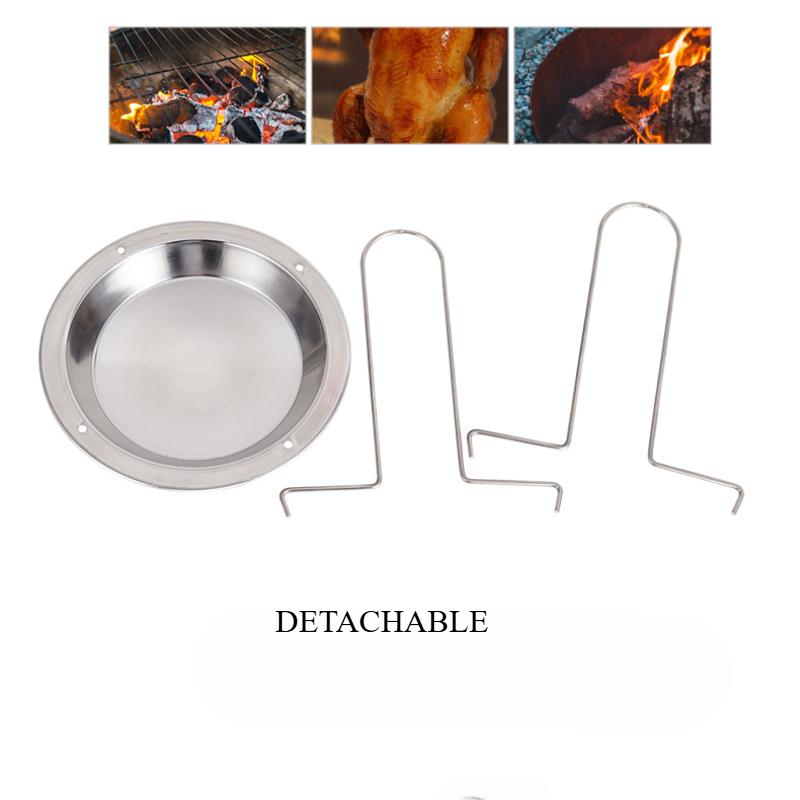 Hähnchenbräter Rack Edelstahl Braten Grill Ständer Küche Outdoor BBQ Werkzeuge Gegrilltes Huhn Platte Grillen Werkzeuge