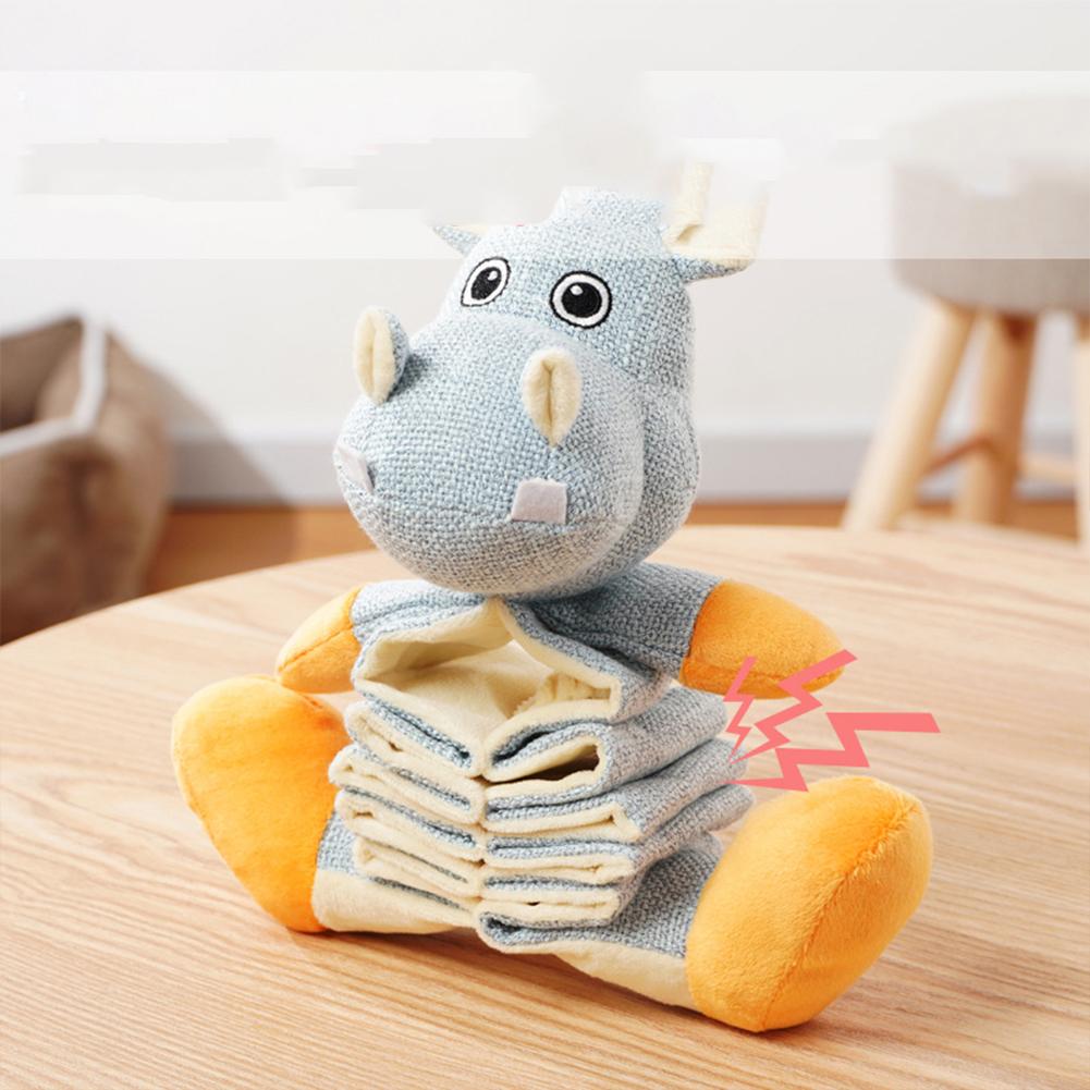 Multi-functional Rubber Dogs  Toy Interactive Companion Training Molar Chewing Resistant Doll Teeth Molar Stress Relief Props
