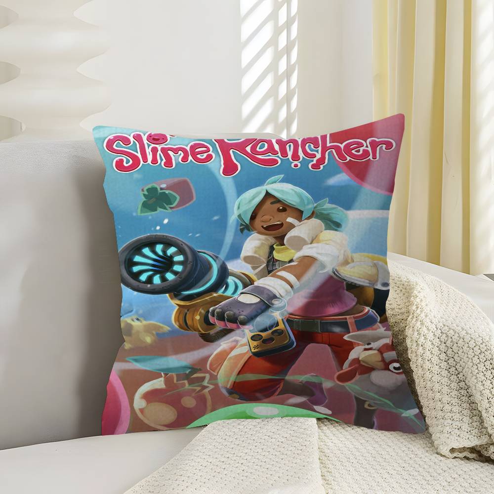 Spiel S-Slime Rancher Kissen Geschenk Heim Büro Dekoration Schlafzimmer Sofa Auto Kissenbezug Hülle 45x45