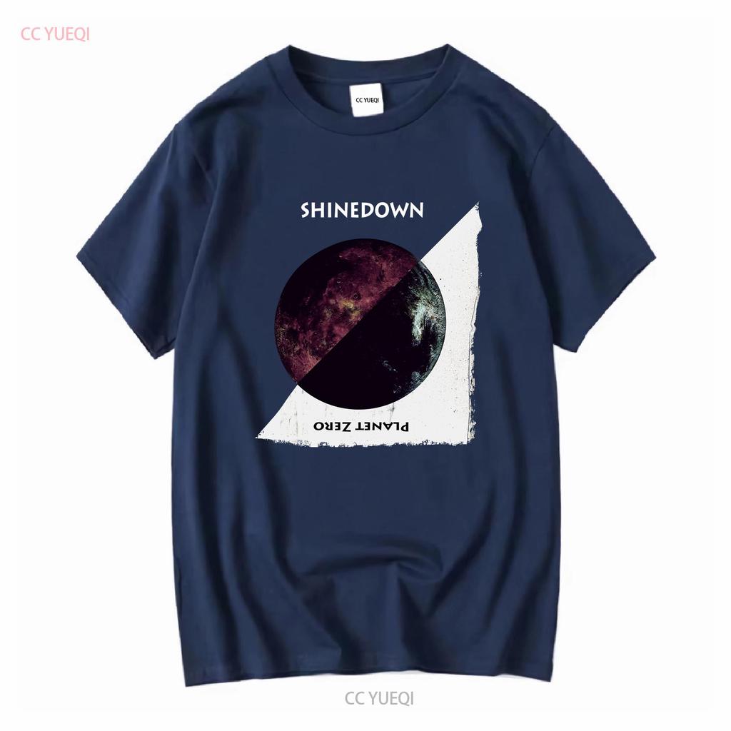Shinedown Planet Zero T-Shirt Schwarz S 5XL Z8163 Lang- oder Kurzarm Vintage Gewaschen Lässiges Oberteil Für Den Alltag Mann