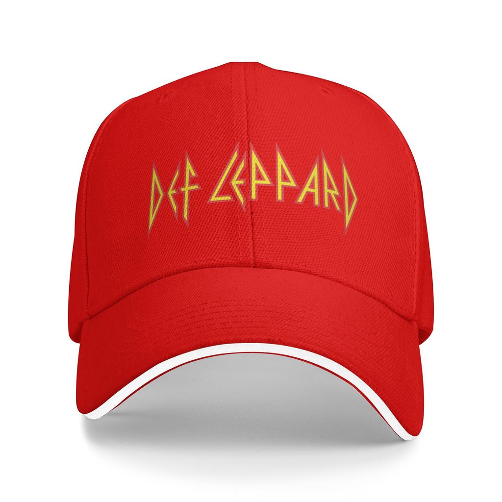 Def Leppard Hysteria Tour 88 Baseballová čepice Dámská Pánská Potisk Hip Hop Čepice Letní Móda Tenisová Skate Nastavitelná Baseballová Čepice