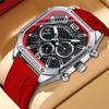 CRRJU New Watch 2311 Men's Watch Silicone Strap Six Pin Business Watch Casual Boys