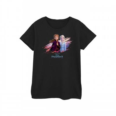 Damen/Damen Frozen 2 Elsa und Anna Nature Is Beautiful Baumwoll-T-Shirt