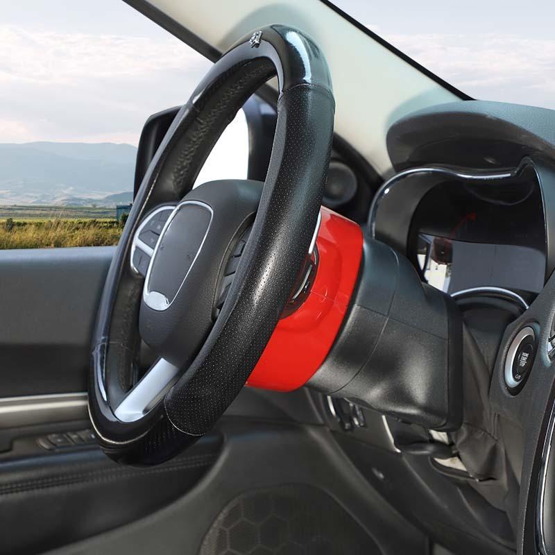 ABS Steering Wheel Base Upper Decoration Protective Cover Sticker Fit For Dodge Charger For Challenger For Durango For 300C Interior Accessories