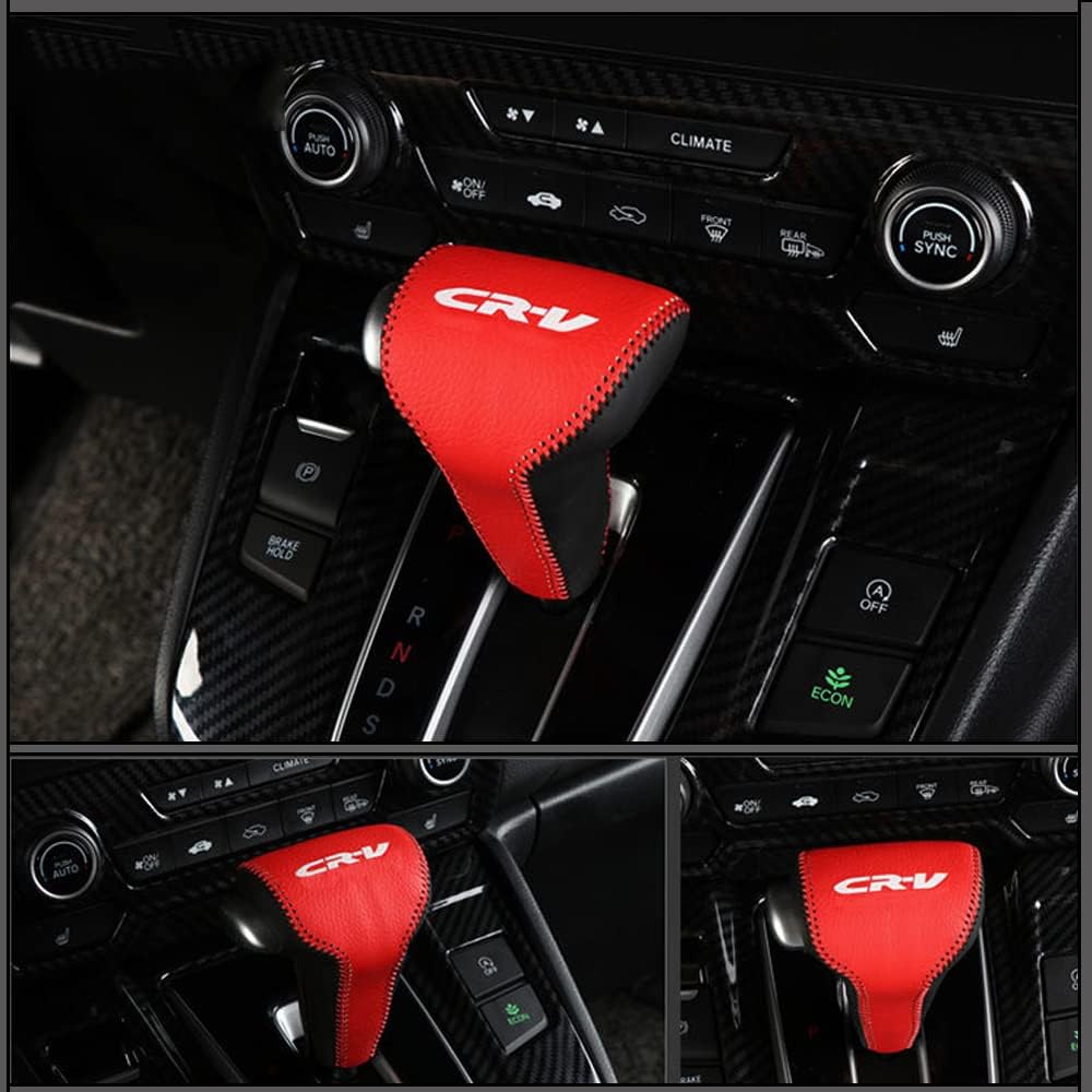 Gear Shift Knob Cover Automatic Transmission Boots Shift Lever Leather Sheath Accessories Fit for Honda CR-V CRV 2017 2018 2019 2020 2021
