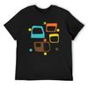 Swanky Mid Century Modern Retro Geometric Star T-Shirt Summer Tops Funny T-shirts Valentines Clothes Funny T Shirts Men