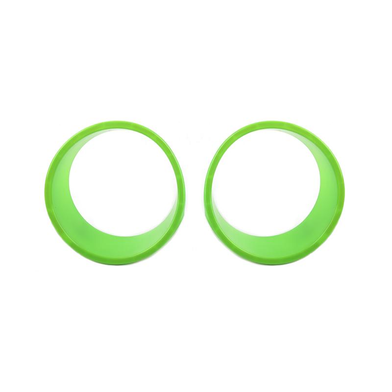 Car ABS Front Headlight Ring Lamp Decoration Cover Stickers For Jeep Wrangler JL JT Gladiator 2024 Up Car Accessories