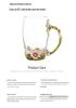 Chrysanthemum Enamel Glass Tea Cup - Lead-Free Crystal Coffee Cup Gift