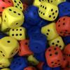 Big Dice Length 6cm Elastic Toys Solid Color Pressure Relief Point Dice Sponge Dice Anti Stress