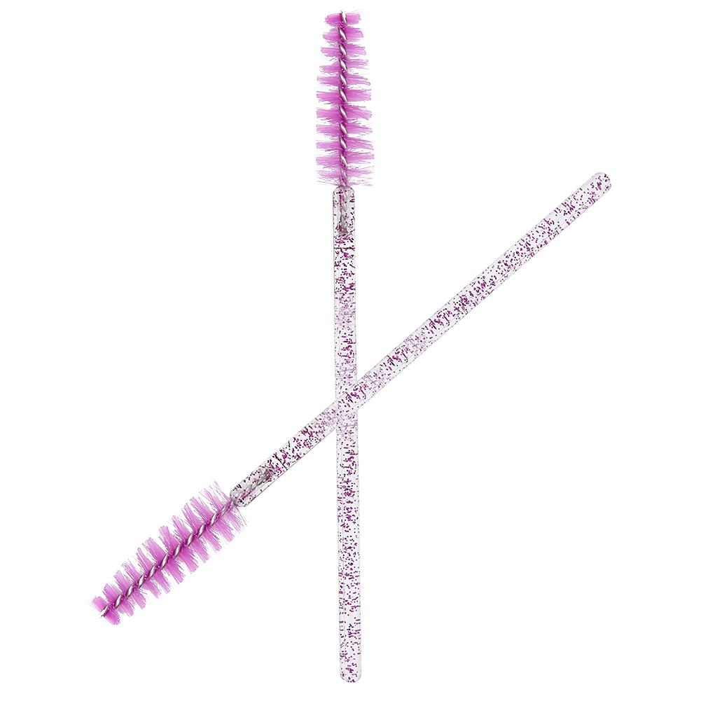 50pcs Nylon Makeup Brush Mascara Wands Eyelash Eyebrow Disposable Portable Brush