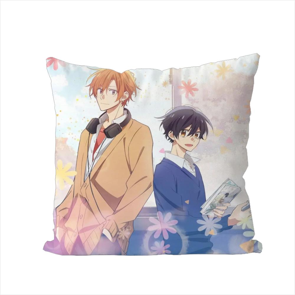 SSasaki And Miyano Pillow Case For Car Sofa Decorative Home Doublesided Print Plush Square Throw Pillow Cushion Cover