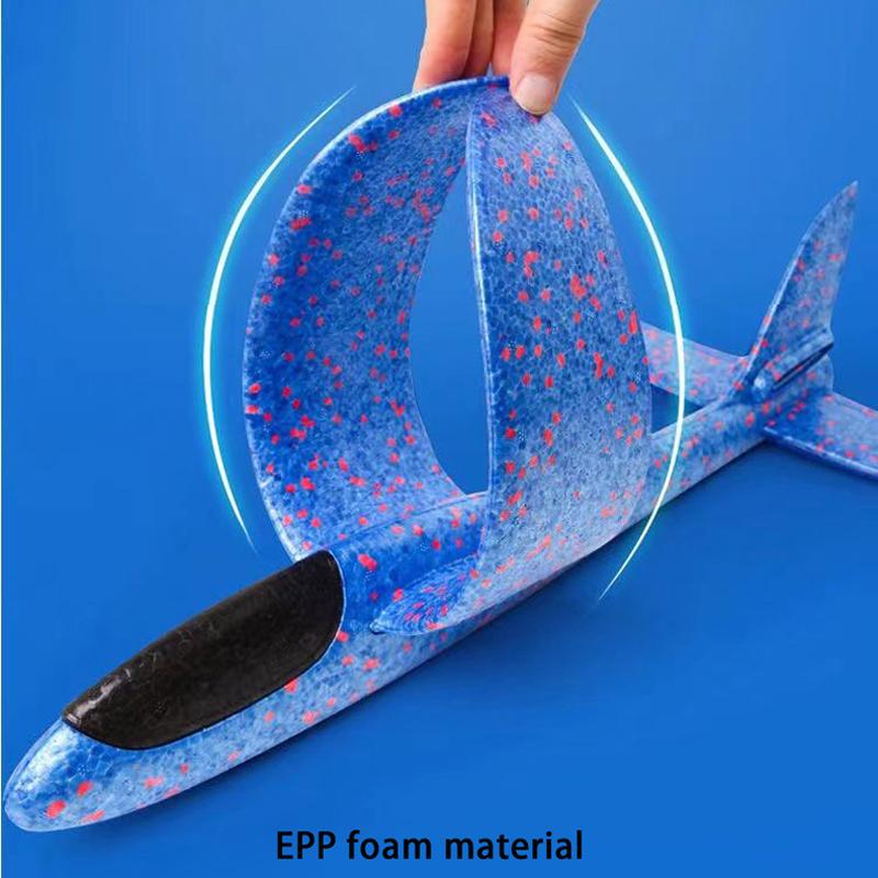 48cm Large Foam Plane Glider Hand Throw Airplane Inertial EPP Bubble Planes Outdoor Launch Kids Toys for Children Boys Gift
