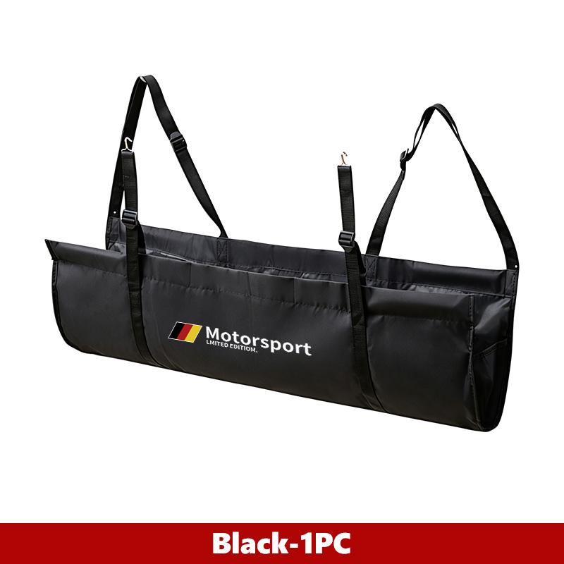 BBKP7 Car Rear Seat Back Storage Bag Multi-Pocket Auto Trunk SUV Organizer For BMW Performance M Alpina M3 M5 iX iX1 iX3 iX6 iX7 G20