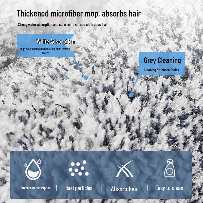 37cm Hands-Free Flat Mop Refill Pads (2-pack)