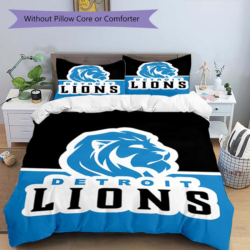 3pcs Football Team (14) Design Cover Set - HD Printed Bedding with 1 Cover and 2 Pillowcases - Perfect for Home and Dorm Decor