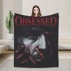 Obsession Flannel Blankets Warm Soft Throw Blanket for Bedroom Travel Aesthetic Bedspread Sofa Bed Cover