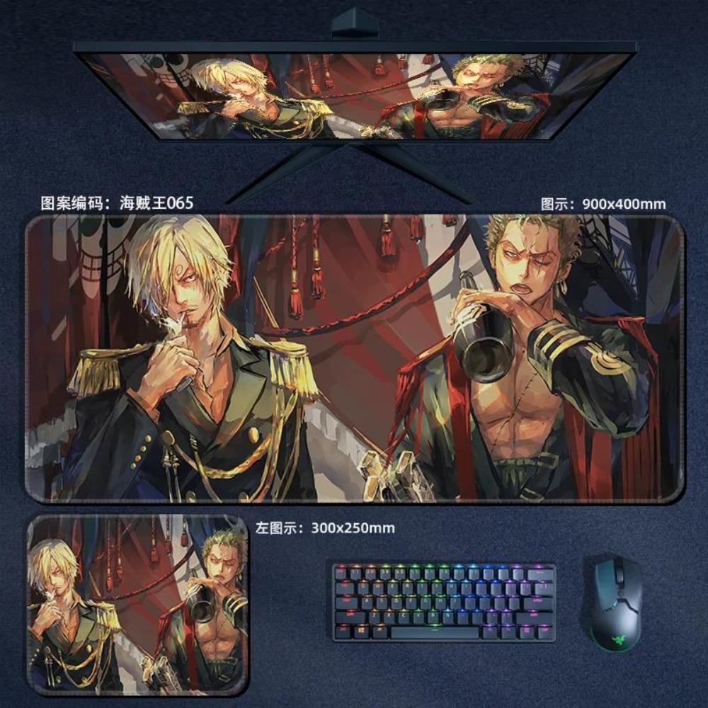 Nautical King Animation Periphery Cute ONE PIECE Leather Mouse Pad Boys Oversized Small E-sports Game Office Computer Keyboard Pad Notebook Table Mat