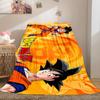 1PC Son Goku  Print Flannel Blanket, High quality All Seasons, Home Decor, Warmth and Comfort, Perfect for Christmas Gifts