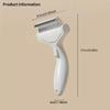 Floating Stainless Steel Dog Hair Removal Brush For Long Hair Breeds Puppy Cat Comb Pet Grooming Products Curved Design