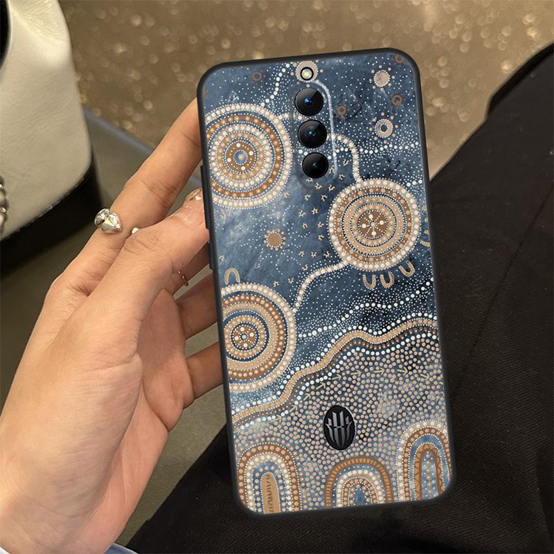 

Aboriginal Art Print Case For ZTE Nubia RedMagic 10 Air 6 7 6S 7S Pro RedMagic 10S 9S 8S 8 9 10 11 Pro Plus Cover Red Magic 5G