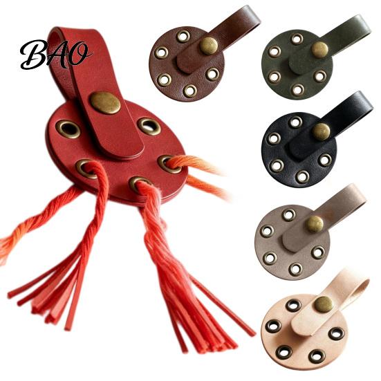 Knitting Accessories Faux Leather Yarn Divider, 5 Holes Organizer, Portable Hole Holder Round Wool Splitter Separator, Crocheting Crochet Supplies