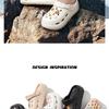 Women's 2024 Anti-Slip Thick-Soled Beach Shoes: Closed-Toe, Hole Design, Half-Slippers for Summer Outdoor Wear.