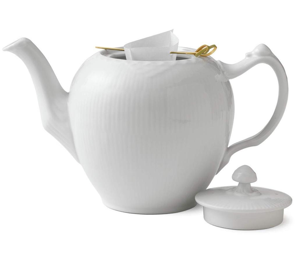 ROYAL COPENHAGEN Teapot, White, 1000ml, 1128141 [Used]