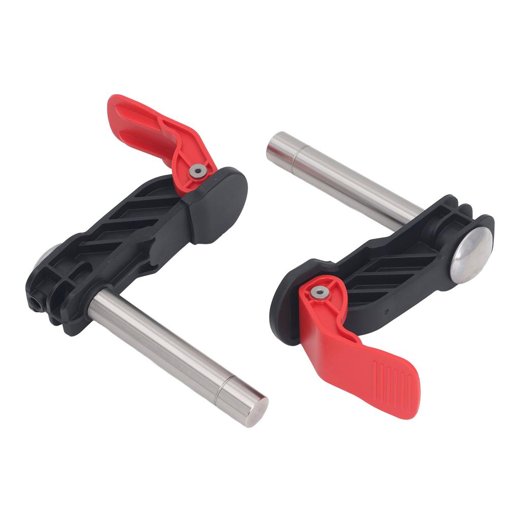 2PCS Woodworking Quick Press Stainless Steel Bench Dog Clamp Desktop Chute Clamp for Plate and