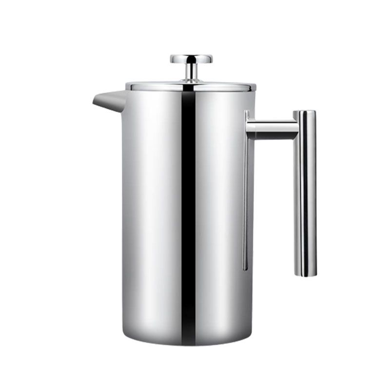 

Стальная кофеварка из нержавеющей стали Френч-пресс Фильтр Плунжер для кофе 800 мл Двухслойная