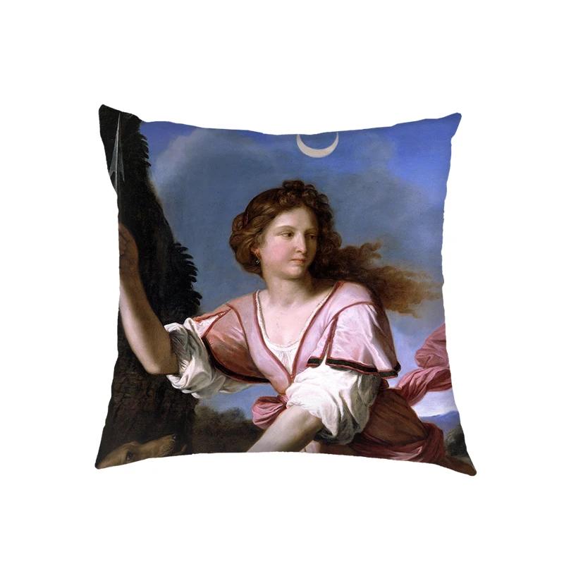Artist John William Waterhouse Cushion Cover Religious Goddess Angel Pillowcase for Sofa Home Decor Throw Pillow Case Covers