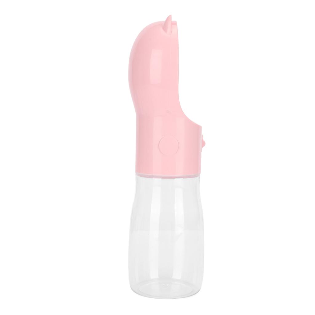 Dog Water Bottle Leakage Proof Dishwasher Safe Portable Pet Drinking Bottle for Cat Puppy Rabbit 380ml Pink S