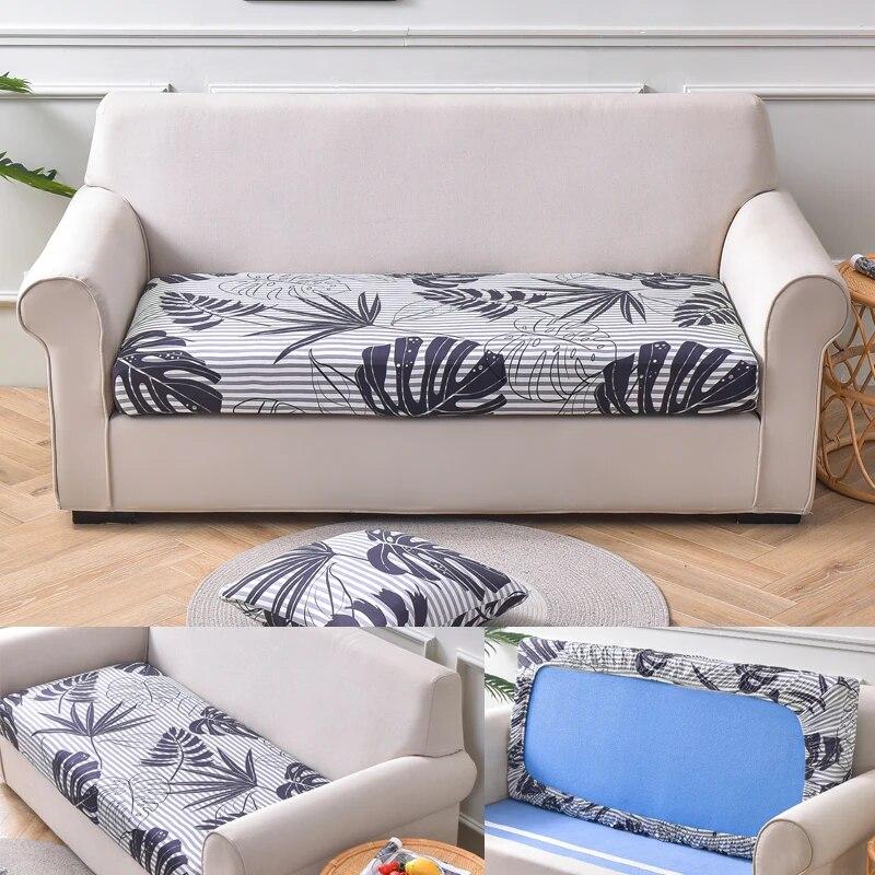 Geometrisch Bedruckte Elastische Sofasitzbezüge Sofabezüge Weicher Stretch-Schutz für Haustiere Geformte Sofas Chaiselongue-Abdeckungen