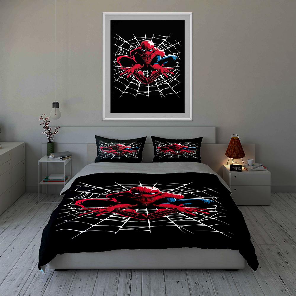 Spider, Web, Black. Bedding Duvet Cover Sets Duvet Covers Pillowcases Gifts (1 * Duvet Cover 2 * Pillowcases, Without Duvet Insert)