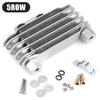Uniwersalny Chłodnica Oleju 5 Rzędowa 65ml Trwała Oryginalna Chłodnica Oleju Aluminiowa Radiator Silnika Motocykla dla 100-250CC Motocykli Terenowych
