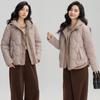 Fake Two Padded Clothes Women's Winter 2026 New Short Cotton Jacket Fashionable Korean Loose Hooded Jacket