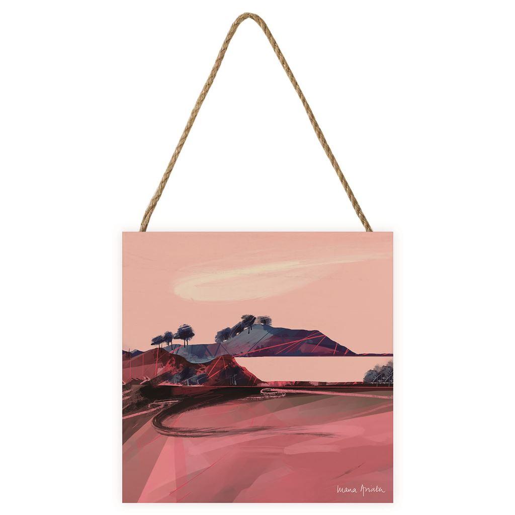 Luana Asiata Mangere Mountain Wooden Block