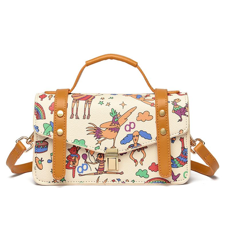 Borsa da Donna Ragazza Dolce Pregiata Personalità Moda Borsa a Spalla da Donna Fresca