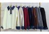 Women's Loose Polo Collar Denim Patchwork Two-Piece Sweater - Autumn Winter 2026 Knitwear Fashion Top