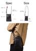 Leather Cord Shoulder Mini Shoulder Crossbody Genuine [Seal] Bag, Sacoche, Men's Bag, Small, Lightweight, Waterproof, Bag, Cost-Effective, Leather,