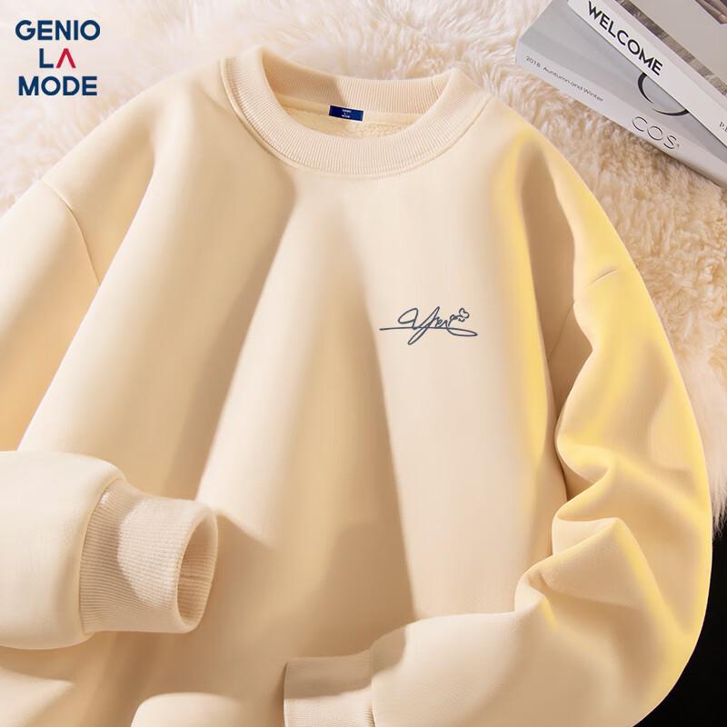 GENIOLAMODE Men's Thickened Sherpa Fleece Lined Casual Sweatshirt